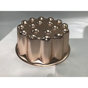 Copper Mold Jello Cake Vintage Mid Century Kitchen Wall Hanging Decor 7" Vintage